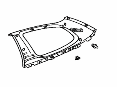 62471-52010-B0 Toyota Garnish, Roof Side, Inner Passenger Side Illustration 1 of 1