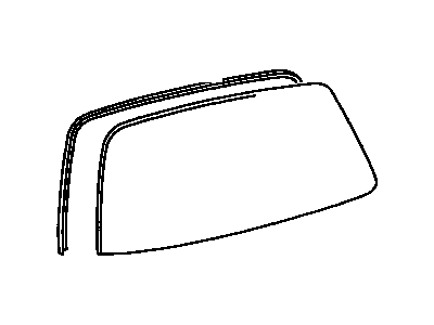 Toyota 75573-52111 Moulding,  Back Window,  Outside