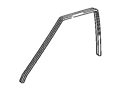 Toyota 62312-32030-04 Weatherstrip,  Front Door Opening Trim,  LH