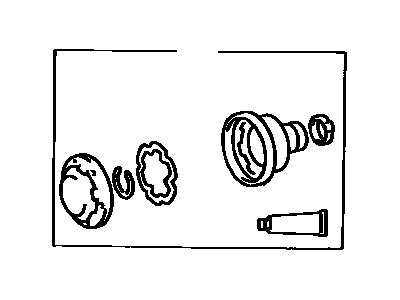 Toyota 04373-12010 Boot Kit,  Universal