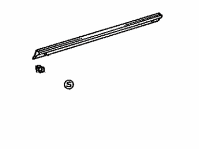 Toyota 75850-39076 Moulding,  Rocker Panel,  RH
