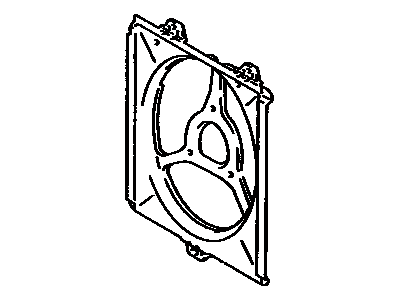 Toyota 88454-03010 Shroud, Fan 88454-03010 Toyota Shroud, Fan Illustration 1 of 1