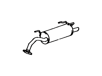 Toyota 17430-62021 Pipe Assy,  Exhaust,  Tail