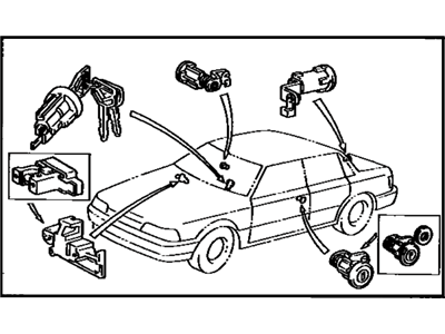 Toyota 69005-32230-J0 Cylinder Set,  Lock