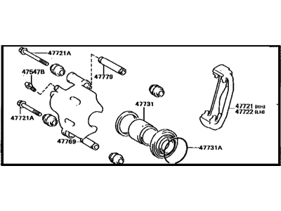 Toyota Brake Caliper - 47730-32100
