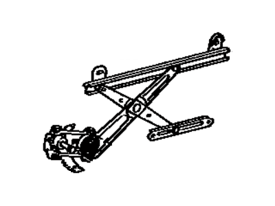69801-03010 Toyota Regulator Sub-Assembly, Front Door Window, Passenger Side Illustration 1 of 1