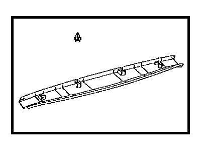 Toyota 64783-0T010-A0 Trim, Back Window Panel, Upper