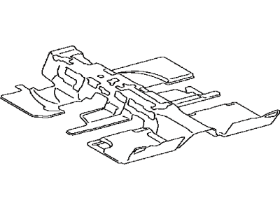 Toyota 58560-0T030 Carpet Assembly, Seat Leg Space, Center