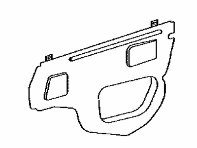 Toyota 67831-0T011 Cover, Front Door Service Hole, Passenger Side