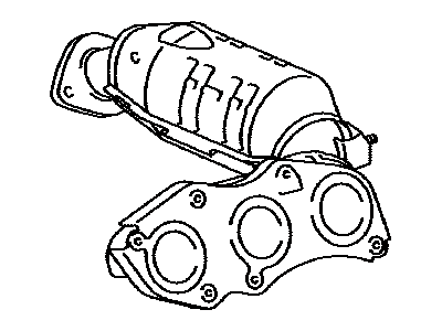 Toyota 17104-38010 Manifold Sub-Assy,  Exhaust,  RH