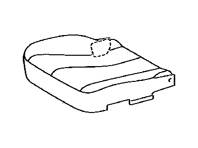Toyota 71072-0T041-B0 Cover,  Front Seat Cushion,  LH(For Separate Type)