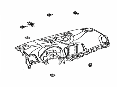 Toyota 55401-0T020-C0 Pad Sub-Assy,  Instrument Panel Safety