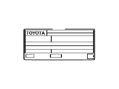 Toyota 11298-0P320 Label,  Emission Control Information