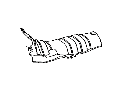 Toyota 58152-60040 Insulator Sub-Assembly, Center Floor Heat, Front