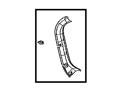 Toyota 64792-0T010-A0 Cover, Back Door Trim, Driver Side