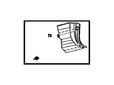 Toyota 62102-0T010-B0 Trim Sub-Assy,  Cowl Side,  LH