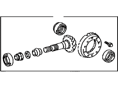 Toyota 41201-80565 Final Gear Kit, Differential, Rear