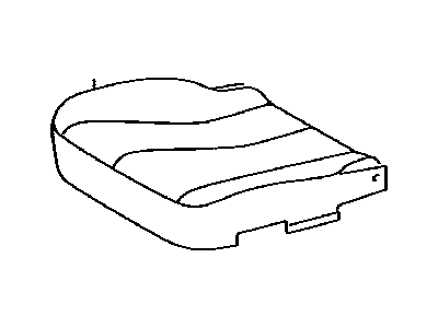 Toyota 71071-0T031-A0 Cover,  Front Seat Cushion,  RH(For Separate Type)