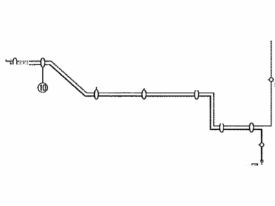 Toyota 47322-0T010 Tube,  Rear Brake,  NO.2