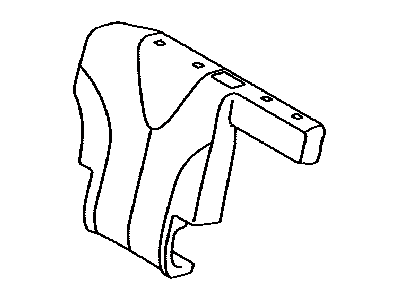 Toyota 71077-0T010-A1 Cover,  Rear Seat Back,  RH (For Separate Type)