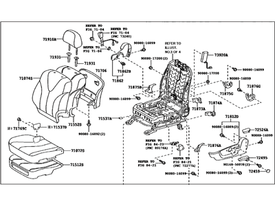 Toyota 71200-0T010-A4 Seat Assembly, Front Driver Side