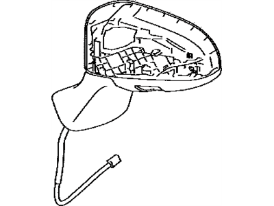 Toyota 87906-0T020-C1 Mirror Sub-Assy,  Outer Rear View,  LH