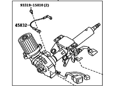 Toyota 45250-0T051 Column Assy,  Steering