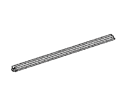 Toyota 68172-48040 Weatherstrip,  Front Door Glass,  Inner LH