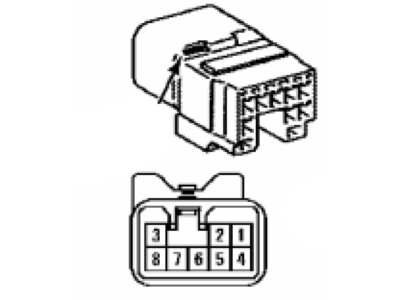Toyota 90980-10798 Housing, Connector Male