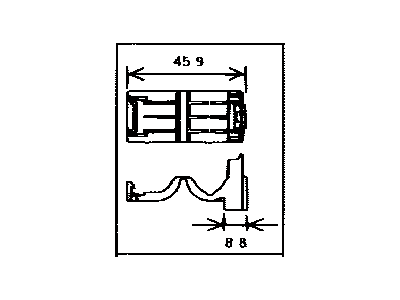 Toyota 82711-1B010 Clamp, Wiring Harness