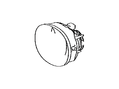 Toyota 81211-01010 Lamp Unit,  Fog Lamp,  RH