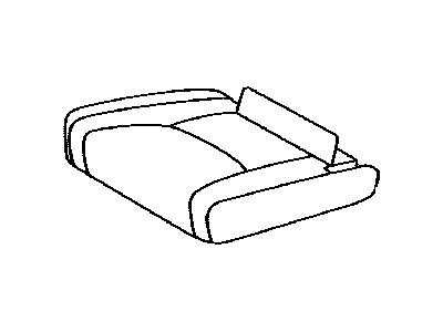 Toyota 71075-35A40-E1 Cover,  Rear Seat Cushion,  RH (For Separate Type)