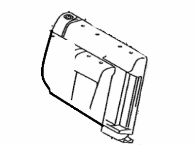 Toyota 71651-35070 Pad,  Rear Seat Back,  RH(For Separate Type)
