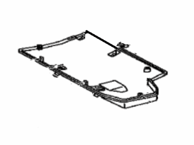 Toyota 72908-35010-E0 Cover Sub-Assy,  Rear Seat Cush Under,  LH