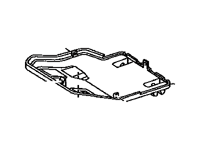 Toyota 72907-35010-B0 Cover Sub-Assy,  Rear Seat Cushion Under,  RH