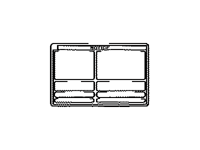Toyota 36369-35550 Info Label
