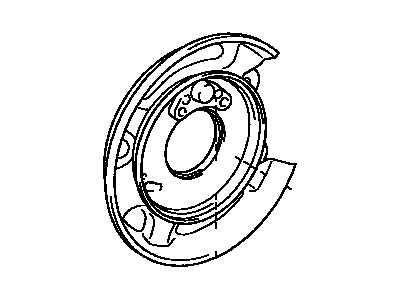 Toyota 46504-42021 Backing Plate
