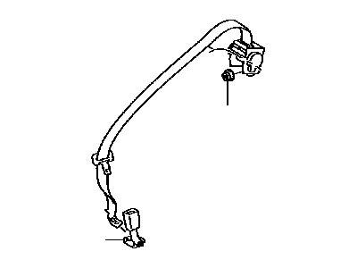 Toyota 73350-35150-E0 Belt Assy,  Rear Seat,  Outer Center