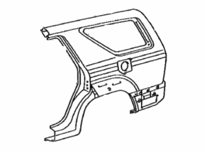 Toyota 61612-35130 Panel,  Quarter,  LH