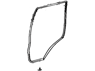 Toyota 67871-60043 Door Weatherstrip