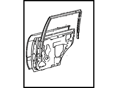 Toyota 67004-60090 Panel Sub-Assembly, Rear Door, Driver Side