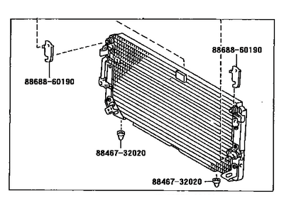 Toyota 88460-60160 Condenser Assembly