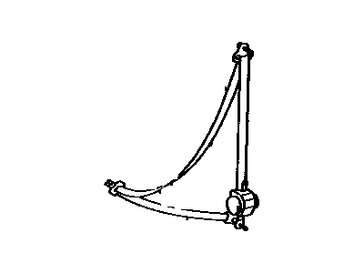 Toyota 73220-60270-B0 Belt & Retractor
