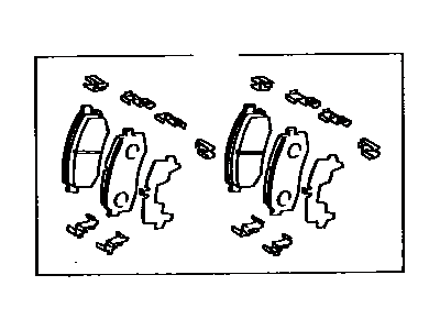 Toyota 04492-60020 Pad Kit,  Disc Brake,  Rear