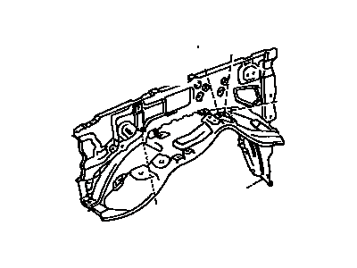 Toyota 53710-60163 Apron Assembly