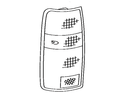 Toyota 81551-60320 Lens, Rear Combination Lamp, Passenger Side