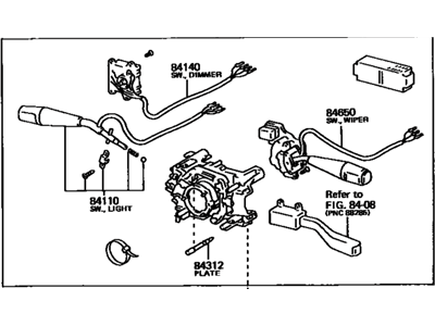Toyota Land Cruiser Turn Signal Switch - 84310-6A200