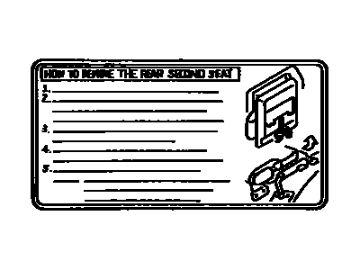 Toyota 74544-60090 Label
