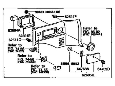 Toyota 62510-60040-03 Trim