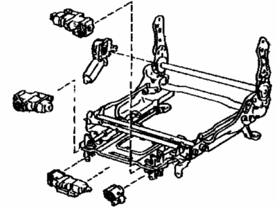 Toyota 72020-60021 Seat Adjust Assembly